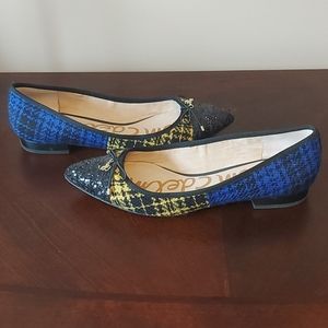 Sam Edelman Women's Pointed Toe Flats in Blue, Yellow, Black
